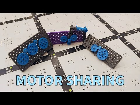 VEX IQ Motor sharing/PTO - how to use one motor to power multiple mechanisms