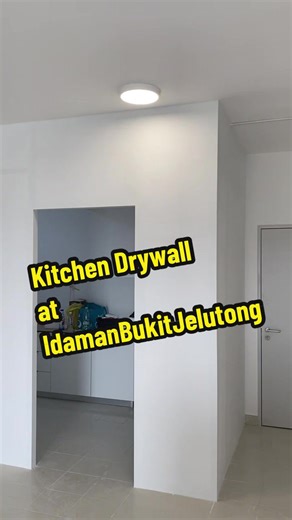 Pemasangan Drywall Dapur di Idaman Bukit Jelutong