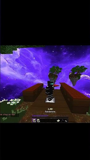 Minecraft🔥 INSANE Telly Bridging in Minecraft! (Fastest Bridging Method)#minecraft #shorts