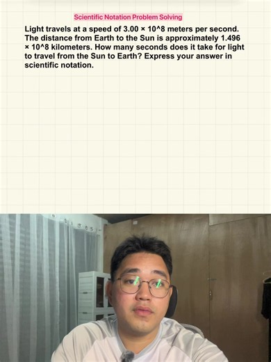 Scientific Notation Problem Solving for Grade 11