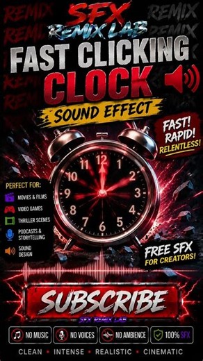 Fast Clicking Clock Sound Effect | Ticking Timer SFX