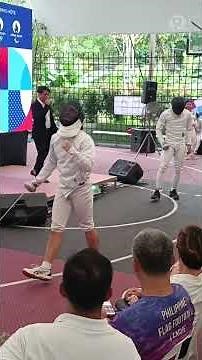 UP Fencing Team demos disciplines at PH-France Olympics Opening Party