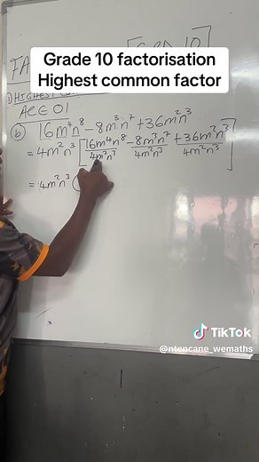 Grade 10 Factorisation: Understanding Highest Common Factor