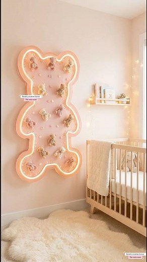 🧸 Pink Epoxy Resin Teddy Bear | Adorable Baby Shower Décor Idea 💖