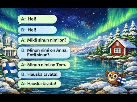 Basic Finnish Conversation for Beginners (A0–A1) | Learn Finnish