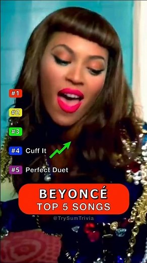 Beyoncé's MOST POPULAR songs 🔥🎵