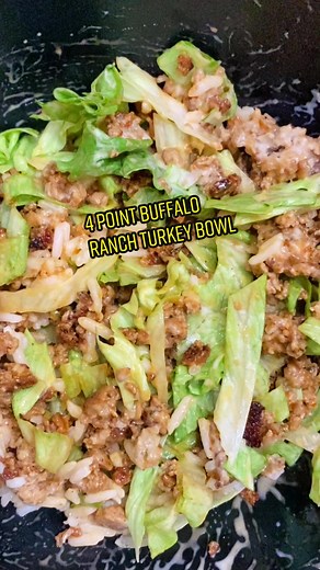 4 point buffalo ranch turkey bowl#WWRecipes #HealthNut #weightwatchers #mealprep #weightloss