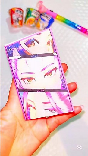 Huntrix 💖📚Cómo hacer MINI LIBRO con una hoja A4 #kpop #papercraft #unboxing #crafts