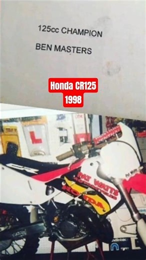 HONDA CR125 1998 #youtubeshorts #moto #90s #motocross #memories #racing #fun #aluminium