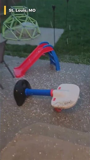 Watch: Severe storm system batters Midwest region #Shorts