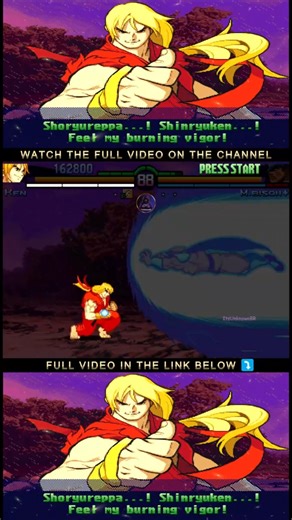 Overpowered Ken in Street Fighter Zero 3 Mix