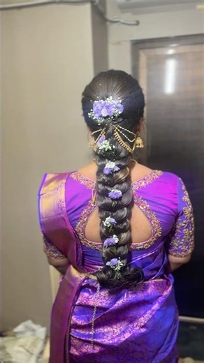 Messybraid Hairstyle💕#hairstyletutorial #bridalhairstyle #hairstyle