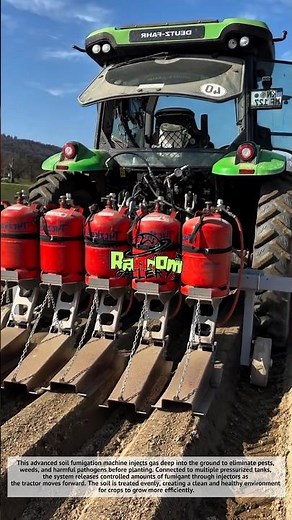Amazing, Soil Fumigation Machine with Gas Tanks! Powerful Farming Technology 🚜