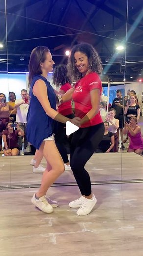 Ataca Y La Alemana on Instagram: "Alemana does Partnerwork? Yes she does 😉 Check out the class she taught in Austin, TX at the @corazonlatinoz dance studio with @maria.gordyakova 🫂 #alemana #bachata #womenleaders"