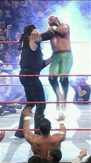 An enraged Undertaker brutalizes the light heavyweights with vicious Chokeslams and Tombstones