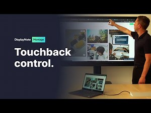 Using touchback to control your device from the touchscreen - DisplayNote Montage