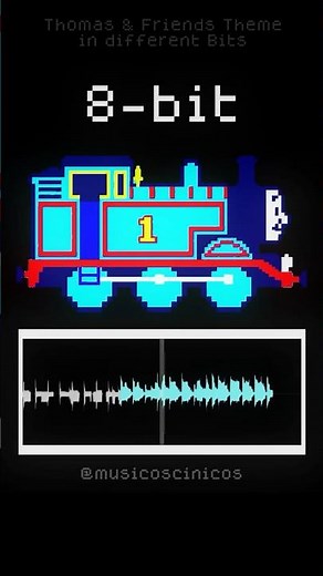Thomas the Tank Engine theme in different Bit #thomasandfriends #thomasthetankengine #retro