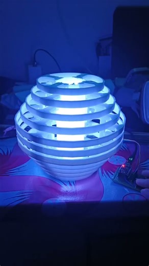 3D Printed Modular LED Lamp [ESP32 Supermini] #lamp #ledlights #esp32project