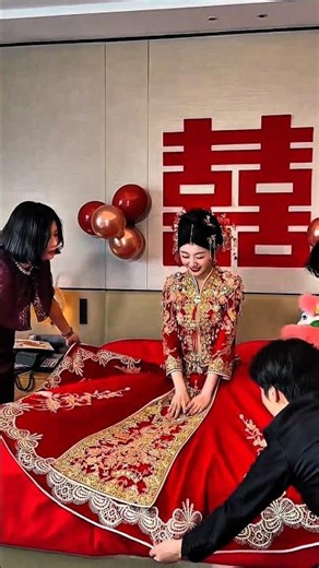 Chinese Wedding Moment 😍✨ | Bride's Smile Said Everything ❤️ #wedding #shorts