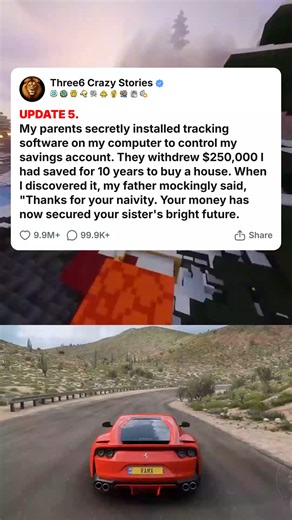 UPDATE 5. My parents secretly installed tracking software on my computer to control my savings account. They withdrew $250,000 I had saved for 10 year... #foryou #fyp #reels #viral #redditstorytime #redditposts #storytime #redditstories #reddit #askreddit #paranormal #redditparanormal #nosleep | Cent Viral | Facebook