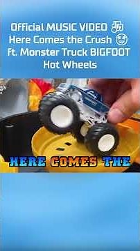 Official MUSIC VIDEO 🎶 | Here Comes the Crush 🤩 ft. Monster Truck BIGFOOT | Hot Wheels
