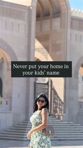 Nidhi Nagar | Finance on Instagram: "🏠 Never put your home in your kids’ name — here’s why! Many parents transfer property directly to their children to “secure their future,” but this can lead to tax troubles and ownership risks. 💡 The smarter way? Create a family trust and make your kids beneficiaries — not direct owners. ✅ You keep control ✅ They get inheritance rights ✅ You save on capital gains & avoid legal hassles 📅 Think before you transfer. Build wealth with structure, not emotion. �