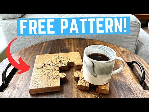 Beginner Scroll Saw Project | Easy Coasters!