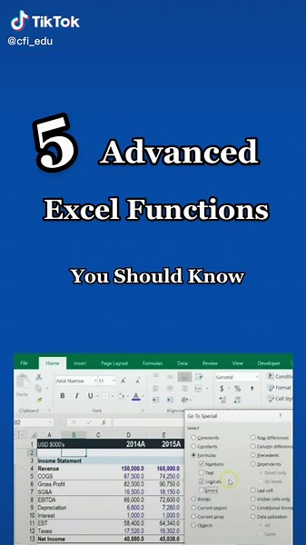 You’ll definitely want to save this post for later! Here are 5 more advance excel formulas you should know 👀 #learnexcel #finance #financialanalyst #financialmodeling #fintok #educationtok #exceltips #excelformula #excelpro