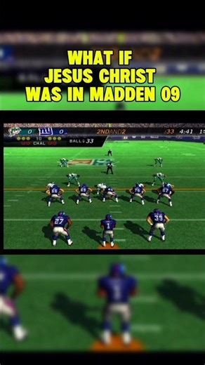 WHAT IF JESUS HAD 99 SPEED IN MADDEN 09? #shorts #short #maddennfl #madden #gaming #jesuschrist