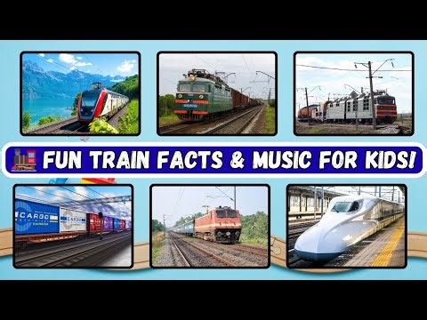 🚂 Rail Vehicles for Kids | Steam Locomotive Sounds & Fun Train Facts