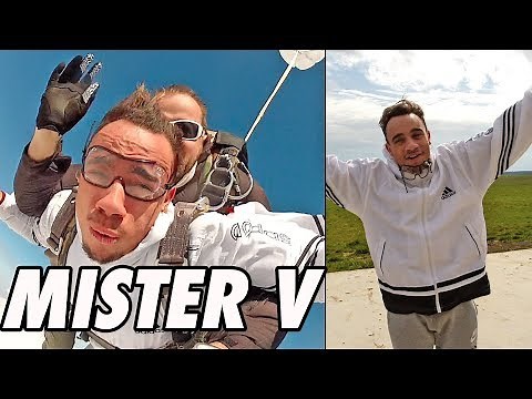 Défi : MISTER V a eu la PEUR DE SA VIE en sautant à 4000 mètres ! (feat. Woop Gang)