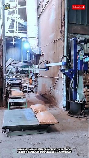 Automatic Bag Arranging Machine – Aligns 300 Sacks per Hour on Conveyor Line