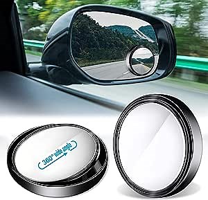 Blind Spot Car Mirror, 4 Pack Blind Spot Mirror, 360°Adjustable Side Mirror Blindspot, Blindspot Mirror for Car, Wide Angle HD Glass Blindspot Mirrors, Car Mirror Blindspot Mirror with ABS Housing