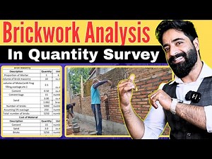 Brick Analysis in Quantity Survey | Step-by-Step Rate Analysis