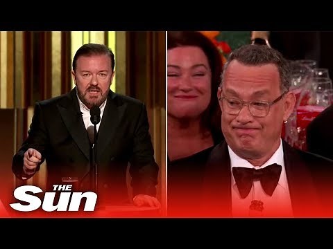 Ricky Gervais' funniest jokes at Golden Globes
