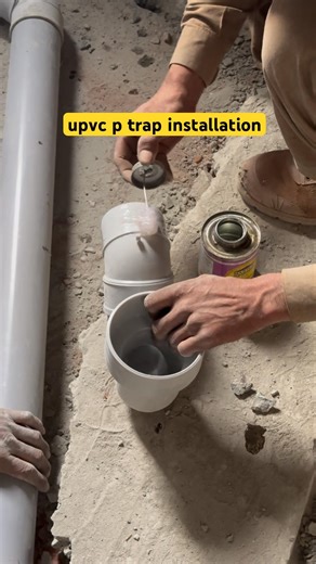 upvc p trap installation-plumbing tips #plumbingandpipefitting