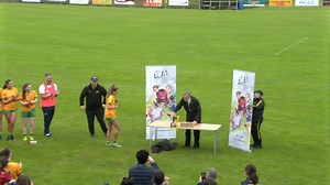 Wee buns for the Donegal captain from Muff-in! See the multi-talented Niamh Harkin interviewed in Croke Park ahead of the 2023 ZuCar All Ireland U-18 C Final against Waterford on Saturday. #zucarminor Video by Mark and Jerome Quinn. The game will be available to watch, free-of-charge, ONLY on this Facebook page. | Ladies Gaelic Football