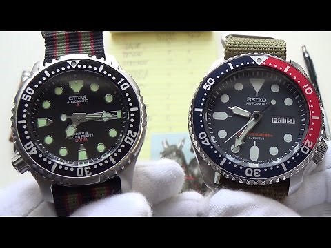 Battle Of The Best $200 Automatic Legendary Divers - Seiko SKX009 vs Citizen NY0040 Promaster Duel