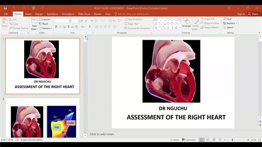 Evaluation of RV function