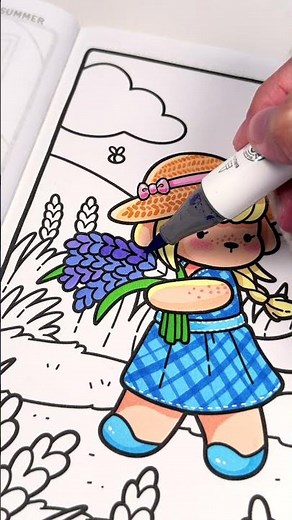 💜 Lavender Field Friends | Cozy France Coloring Book by Jade Summer