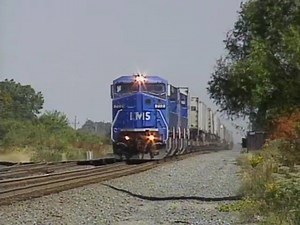 Conrail train TV55 will eventually be handed off to the Union Pacific. From the Pentrex DVD, "Conrail Hot Spots West", on sale this week for $9.95: http://rfd.video/ConrailWest | Railfan Depot