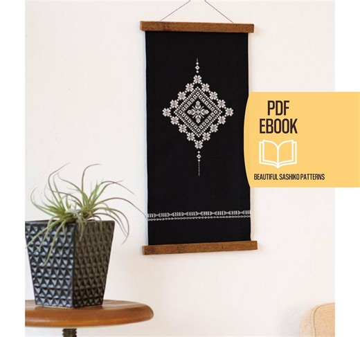 Sashiko & Kogin Embroidery Pattern Book, Traditional Stitch Designs, Japanese Embroidery PDF, Digital Download - Etsy UK