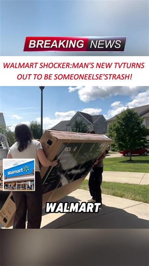 WALMART SHOCKER:MAN'S NEW TVTURNS OUT TO BE SOMEONEELSE'STRASH!#news#tiktok#foryou#fyp