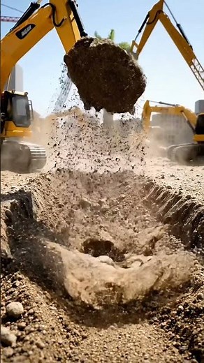Mini Excavator Digging Action! 🚧 Satisfying Toy Construction