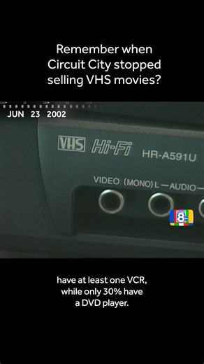 VHS had a 25-year reign, then DVDs pulled up like, “No rewinding required.” Do you remember when DVDs officially sent VHS into retirement? http://www.wxii12.com/article/vhs-to-dvd-circuit-city/69949304 | WXII 12 NEWS