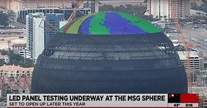 MSG Sphere Begins Tests Of World's Largest LED Screen As Construction Continues In Las Vegas [Videos]