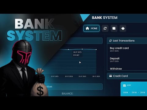 🔥 FiveM Modern Bank System – Real Loans, Savings with Interest, Professional UI [ESX/QB/QBOX]