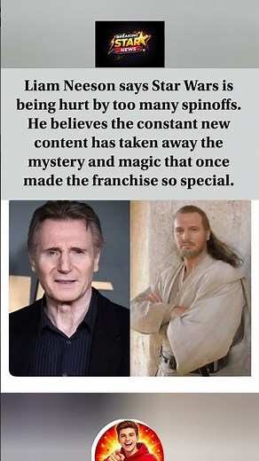 Liam Neeson: "Star Wars is losing its magic" 😳🎬