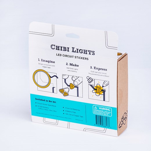 Chibitronics Chibi Lights LED Circuit Stickers STEM Starter Kit