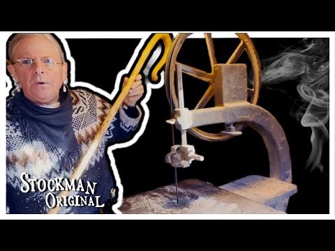 How to Easily Make a Shepherd's Crook (hook or staff) from Red Maple with a band saw